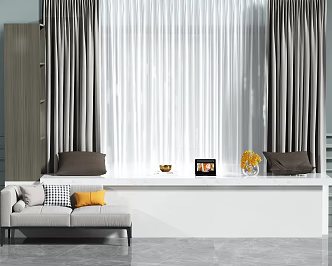 Modern Bay Window Combination 3d model