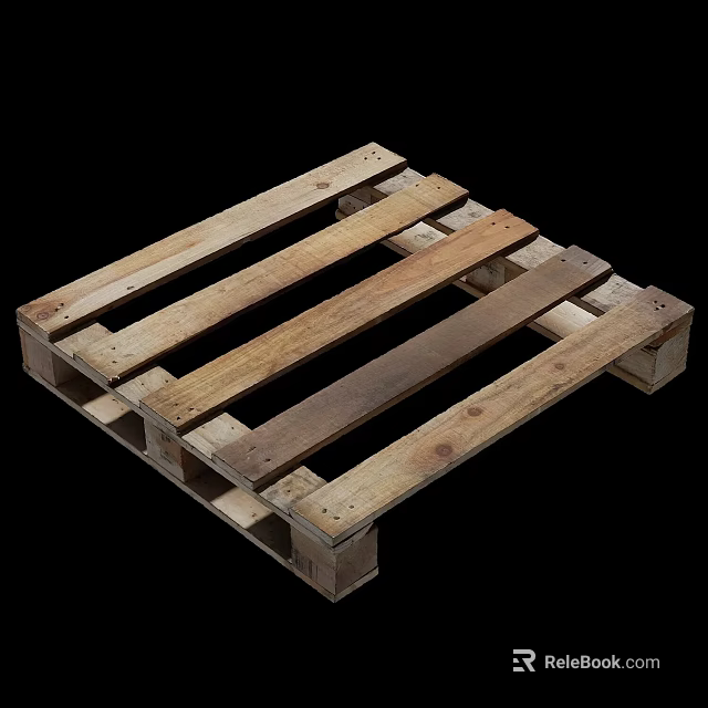 Durable Industrial Wooden Pallet For Heavy Duty Transport And Storage Applications 3d model 