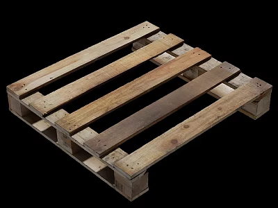 Durable Industrial Wooden Pallet For Heavy Duty Transport And Storage Applications 3d model