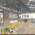 Trendy Digital Lifestyle Products Retail Store With Display Shelves And Product Displays