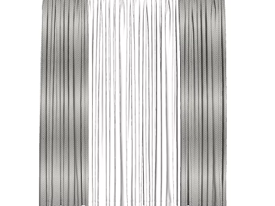 Modern Curtains With Vertical Stripes And Soft Fabric For Interior Decor 3d model