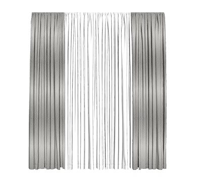 Modern Curtains 3d model