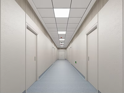 Modern Away Talk Room Corridor 3d model