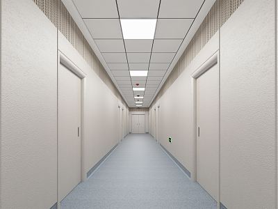 Modern Away Talk Room Corridor 3d model