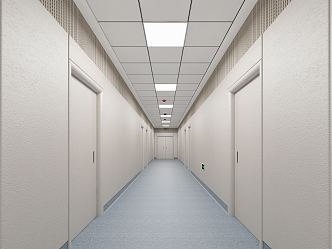 Modern Away Talk Room Corridor 3d model