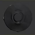Black Cylindrical Industrial Equipment With Multi Layer Structure And Blue Label
