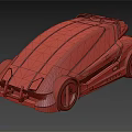 Futuristic Police Functional Vehicle With Sleek Silver Exterior And Red Blue Lights