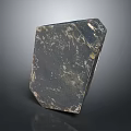 Natural Decorative Stone With Dark Textured Surface And Irregular Shape Design