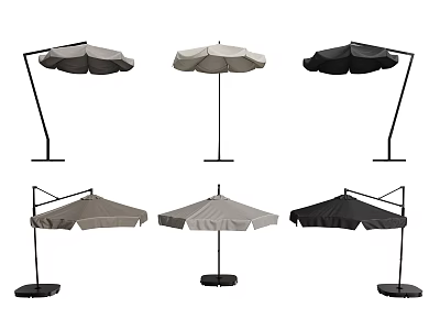 Outdoor Sunshades with Various Styles and Multiple Designs for Patio and Garden Use 3d model