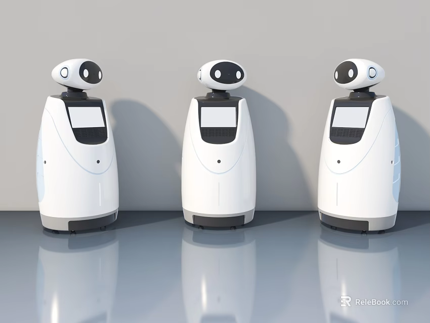 Modern Interior White Flat Panel Doors With Clear Glass Inserts Design Ideas 3d model