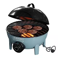 GADAR Portable Grill With Various Colors Open Lid Design Cooking Juicy Burgers For Outdoor Use