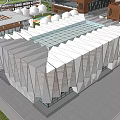 Cultural Center Architecture Art Center Architecture Gymnasium Architecture 3d model