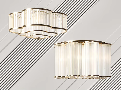 Light Luxury Crystal Chandelier 3d model