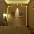 Elegant Cream Tone Beauty And Hair Salon Reception Interior Design With Warm Wood Flooring Decor