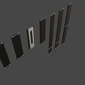 Modern Black And White Long Strips Arranged As Decorative Design Elements