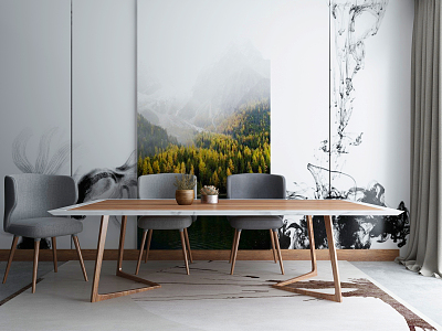 Nordic Tea Table and Chair model