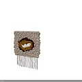 Sculptural Artistic Rug With Handwoven Textured Beige Base Yellow Red Black Abstract Patterns And Tassels