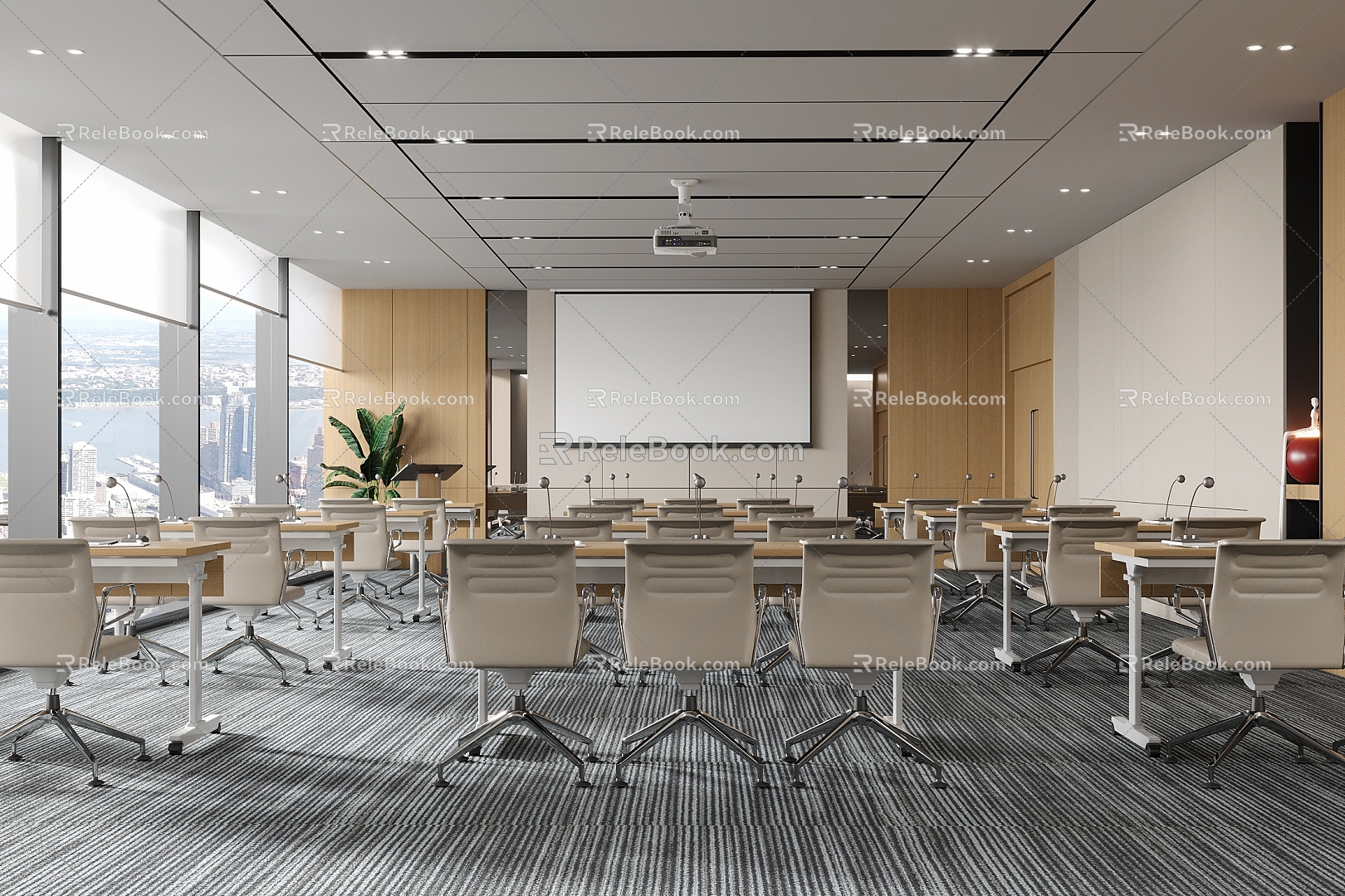 Modern Meeting Room Meeting Room Office Chair 3d model