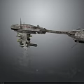 Futuristic Cosmic Spaceship With Interconnected Modules And Metallic Exterior Design