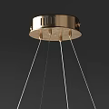 Modern Elegant Crystal Chandelier With Wavy Transparent Design And Metal Frame