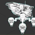 Modern Robot Patrol Robot 3d model