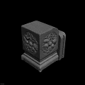 Traditional Intricate Square Stone Sculpture Carving With Dragon Patterns And Decorative Base