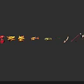 Warrior Character With Red Boots Hat And Dragon Flame Small Creatures