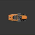 Orange Gray Riding Agricultural Mower Modern Design Efficient Grass Cutting Seat and Wheels