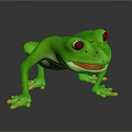 Frog Frog Frog Class Poison Frog Game Frog Reptile Cold Blooded Animal Reptile Class 3d model