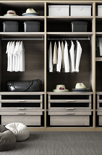 Modern Wardrobe Cloakroom Wardrobe 3d model