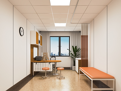 Modern Clinic Hospital Outpatient Clinic Doctor's Office Medical Clinic model