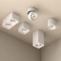 Modern Ceiling Downlights And Spotlights For Interior Lighting Design 3d model