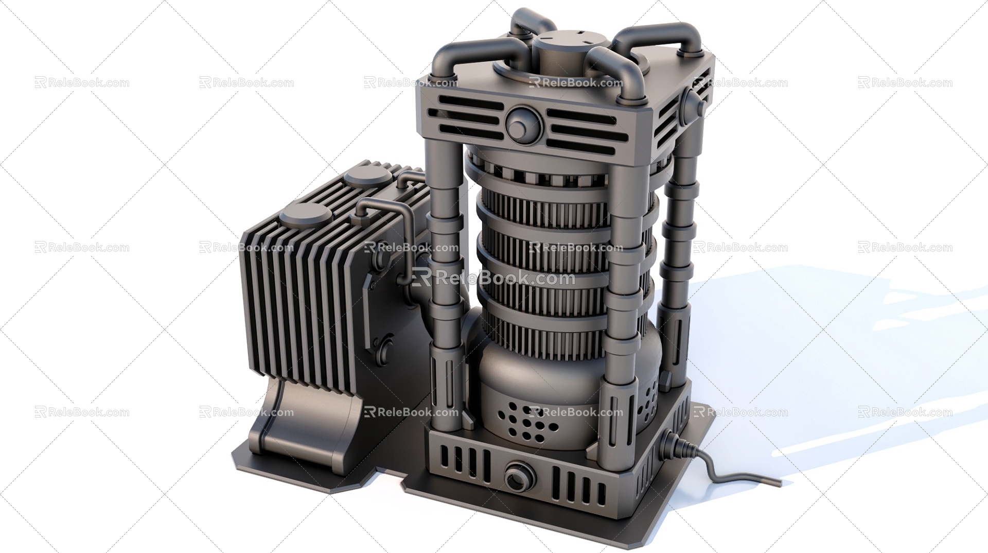 Factory industrial equipment radiator 3d model