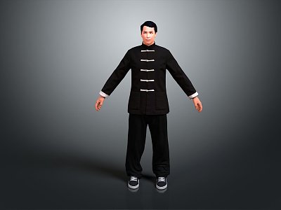 Ip Man Male Handsome Male Young Junior Male Character Boy CG Boy 3d model