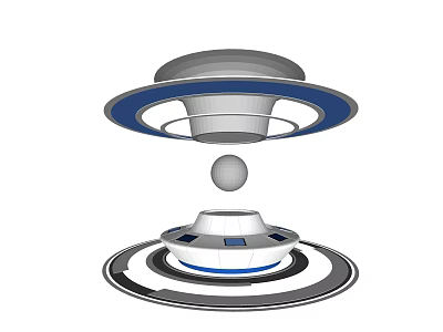 Island Main Booth in Modern Booth 3d model