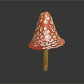 Modern Mushroom Poisonous Mushroom 3d model
