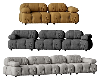 Modern Combination Sofa Multiplayer Sofa Combination Double Sofa 3d model