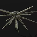Unique Mysterious Fantasy Creature With Large Green Eye And Multiple Long Tentacles