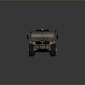 3D Rendered Military Camouflage Tank Vehicle With Armored Body And Wheels