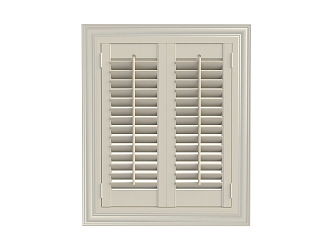 Modern casement window 3d model