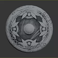 Medieval Shield Ancient Shield Defensive Weapon Ancient Shield Iron Shield Protective Shield Wooden Shield 3d model