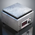 Stainless Steel Electric Heating Plate with Square Top Digital Display and Control Knob