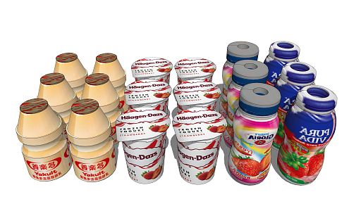 Modern Yogurt Yangledo 3d model