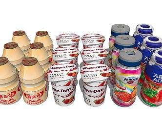 Modern Yogurt Yangledo 3d model