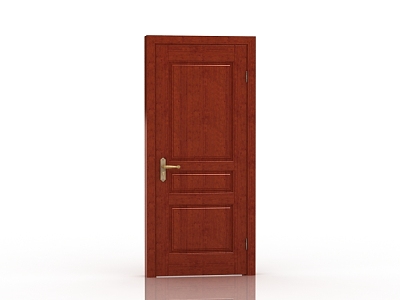 New Chinese Wooden Door 3d model