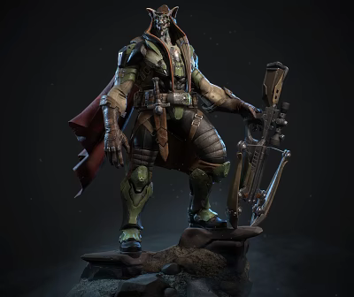 Game Destiny Sikalius Game Characters Cartoon Characters 3d model