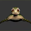 turtle cartoon turtle snapping turtle chickpea reptile cold-blooded animal reptile 3d model