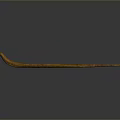 Brown Snake With Long Slender Body On Smooth Black Surface With Reflection