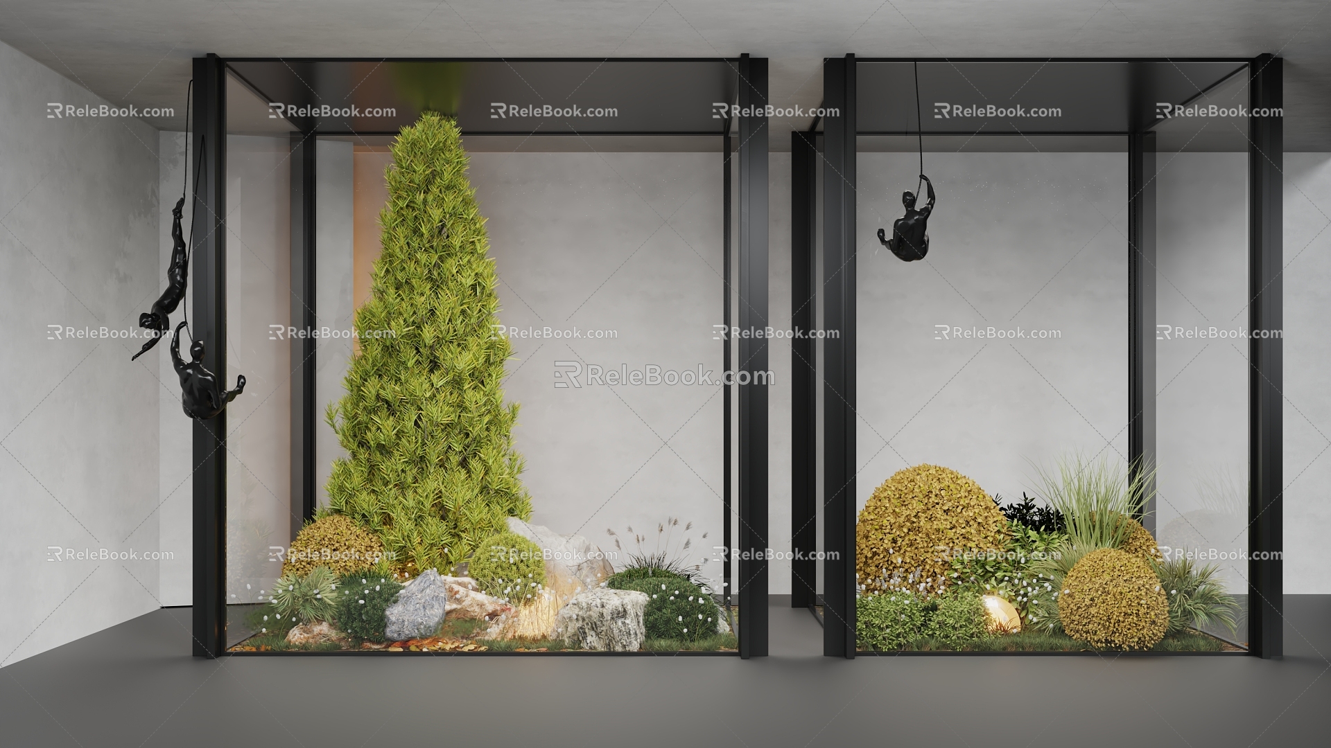 Plant pile landscape landscape landscape sketch indoor landscape 3d model