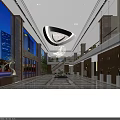 Elegant Hotel Lobby With Two Story Ceiling Chandelier Wooden Panels And Marble Flooring